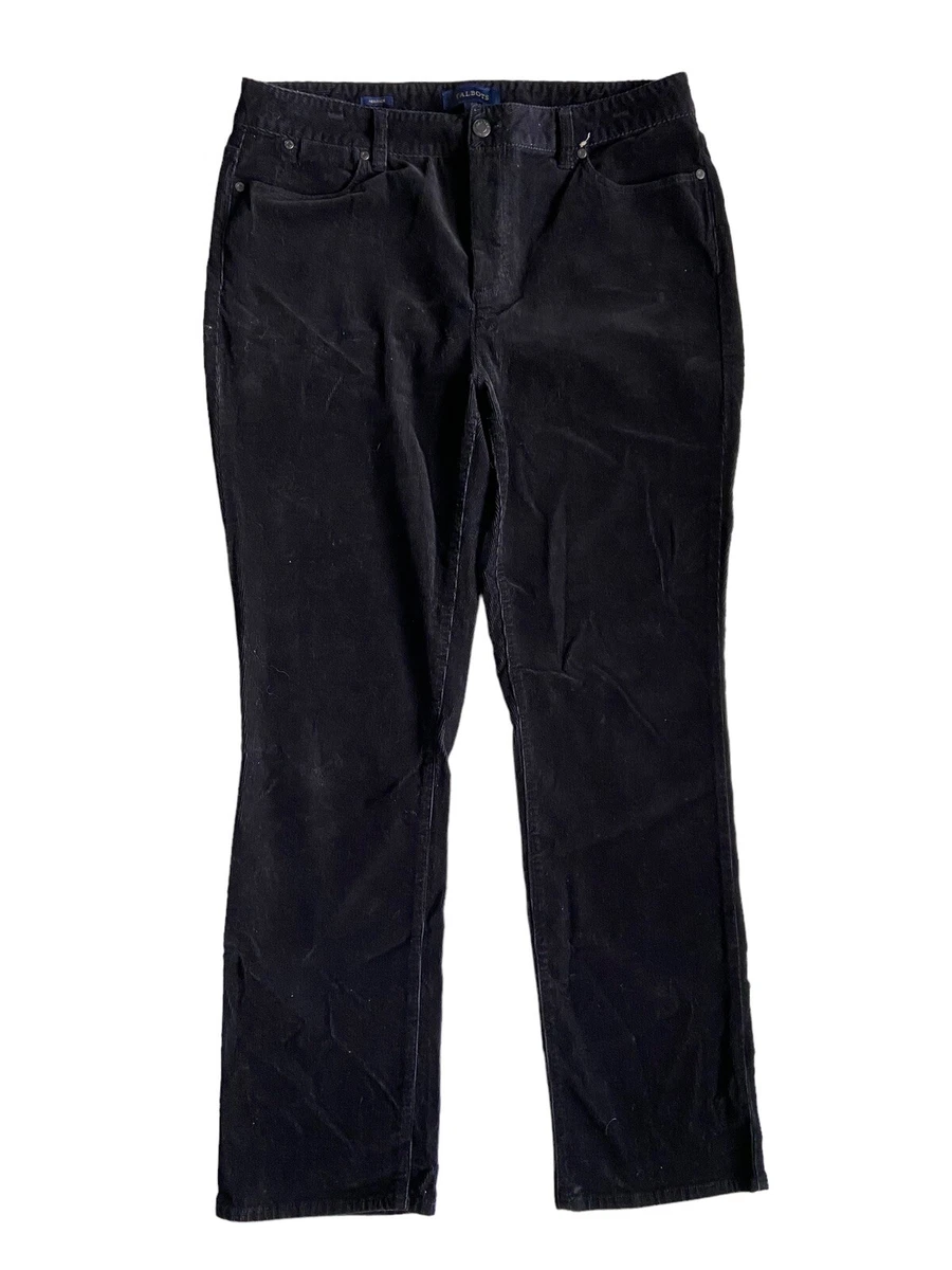 Pantalon Capri Talbots Heritage Femme Taille 8 (33x22) – Noir, Coton Mélangé, Taille Haute