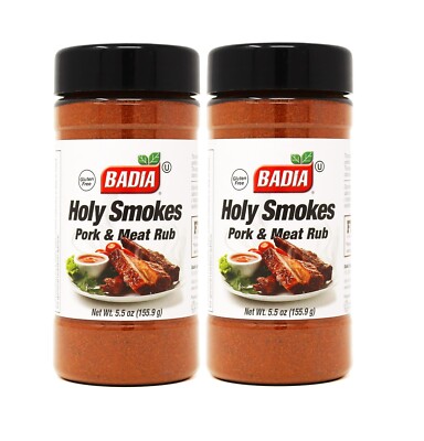 Badia  Holy Smokes Pork And Meat Rub 5.5 oz (2 Pack)