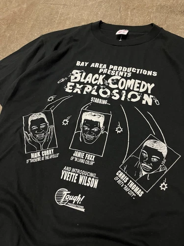 Rap T-Shirt Vintage Jamie Fox Comedy Promo 90s XL RARE Conce 1990s vintage concert t-shirt, vintage, size XL, single stitch, B+ condition