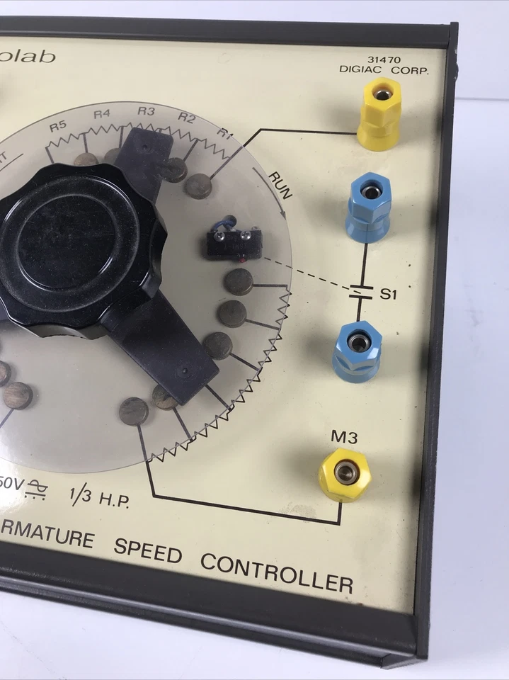 Electrolab EC613-54 Vintage Wound Rotor & Armature Speed Controller 150V 1/3 H.P - Image 3 of 4