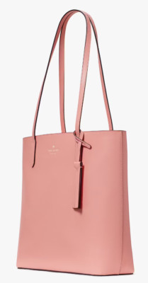 Kate Spade Jana Peachy Rose Smooth Leather Large Tote Bag