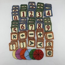 Lot of Vintage Numbers Bath Pie Chart