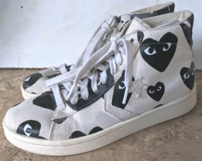 Converse Chuck Taylor All Star Hi x Comme des Garcons Play Womens 7.5 Shoes  II