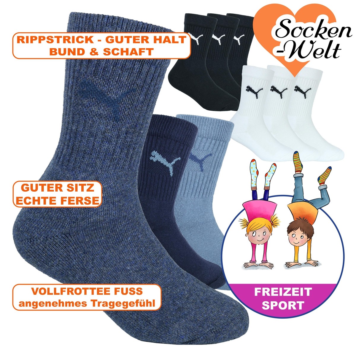 Crew Socks Puma Socken Herren GÃ¼nstig 9-18 Top Modisch-stylische