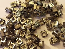Image of M6 CAGE NUTS ZINK PLATED SERVER RACK CABINET PC NUTS CAPTIVE NUTS