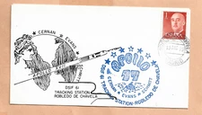 APOLLO 17 SPLASHDOWN DEC 19,1972 MADRID TRACKING STA  SPACE COVER NASA