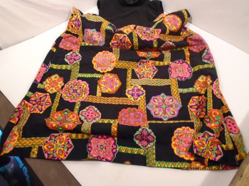 Maxi Dress 60/70’s Vintage Mr. B of California size 14 Bright Floral retro boho - Picture 3 of 4