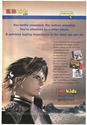 Vintage 2000 Final Fantasy VIII Original Print Ad 18x25cm KB