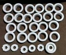 *NEW* Lot Of 23 (2 Piece) Reliable Model G/F1 White Recessed Escutcheon 1/2 NPT 