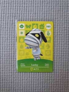 Carte Amiibo Animal Crossing 385 Ramsès / Lucky Série 4 EUR, Near Mint
