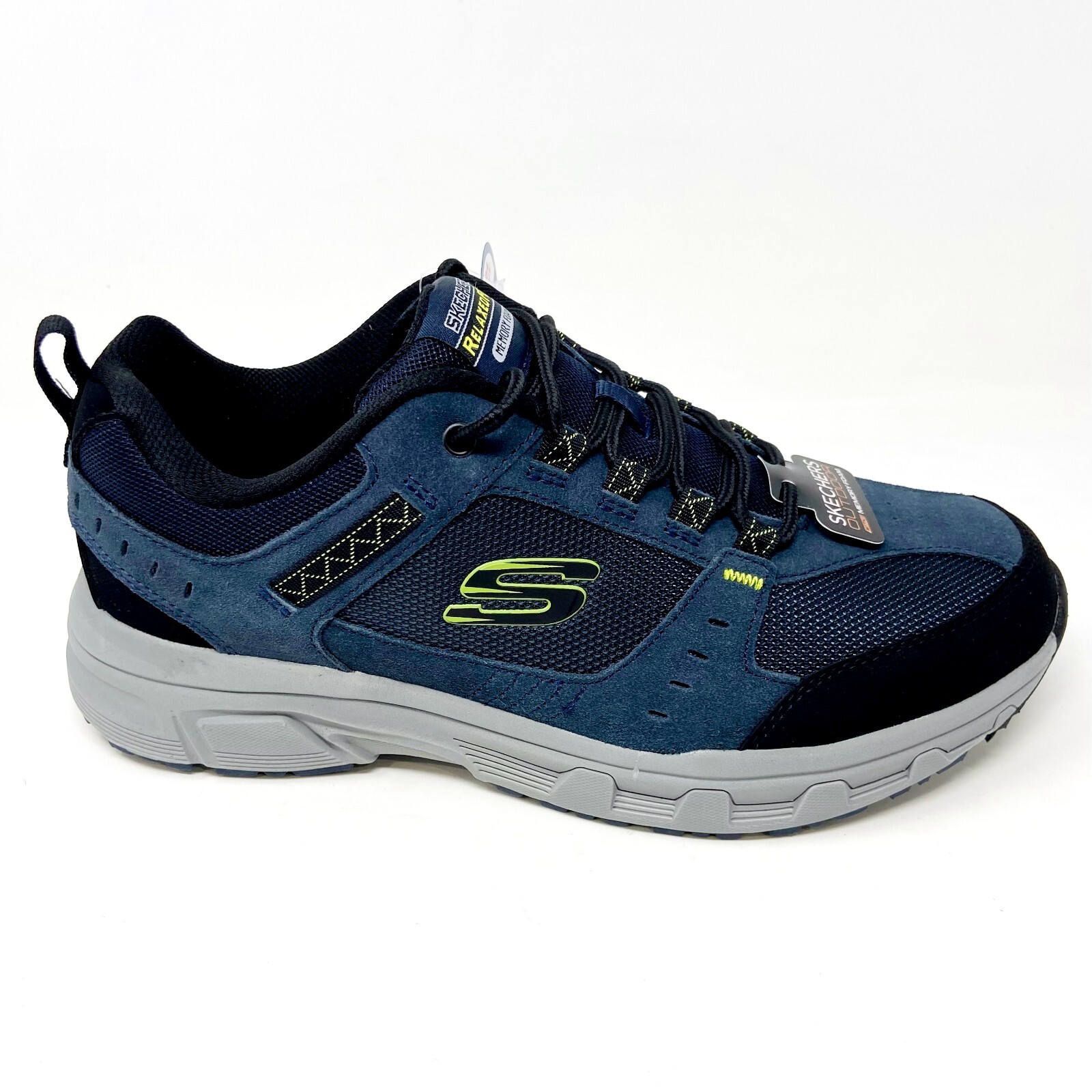 Skechers Oak Canyon Navy Lime Mens 