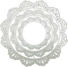 Multi-Layer Circle Die Cut for Card Making, Nesting Circle Metal Cutting Dies...
