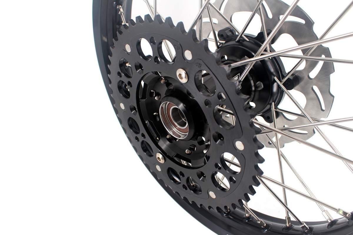 KKE 21/18 Black Wheels Hubs Fit Suzuki DRZ400 00-2004 DRZ400E