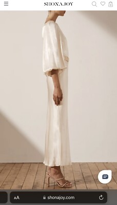 knee length dresses for ladies LA LUNE BALLOON SLEEVE BY SHONA JOY IVORY  My Secret Wardrobe