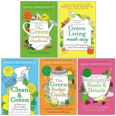 Nancy Birtwhistle Collection 5 Books Set Green Living Made Easy, Sizzle Drizzle
