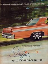 1962 Oldsmobile Starfire Two Page Print Ad Car 63 Pure Glamor Full Size 1962 Oldsmobile Starfire Two Page Print Ad Car 63 Pure Glamor Full Size