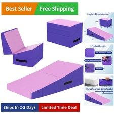 Gnastics Mat Incline Indoor/Outdoor Tumbling Mats yoga mat for Home G Folding...