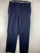 Tory Burch Dark Navy Wool Pants Size 10 X31
