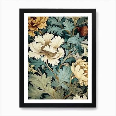 Tapete Muster Kunstdruck gerahmt Wandbild Poster Leinwanddruck Bild