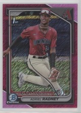 2024 Bowman Chrome Prospects Fuchsia Shimmer Refractor /199 Adriel Radney 14ij
