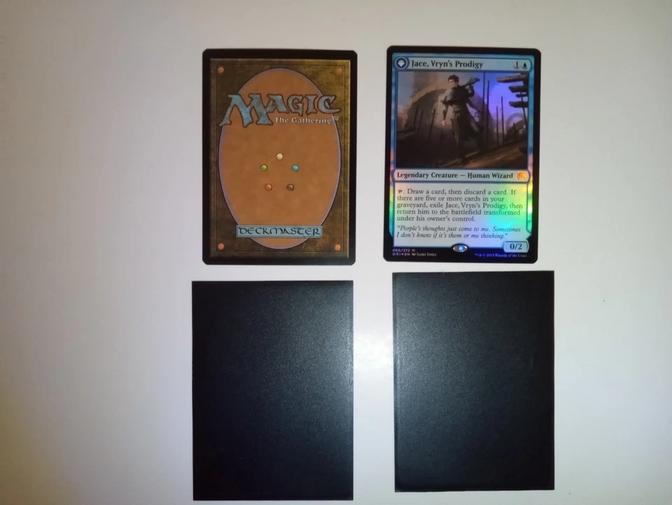 Jace Telepath Unbound / Jace Vryn's Prodigy Foil Magic Card With Play Card ♤ - Image 2 of 2