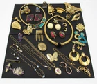 Vintage Estate Gold Tone Jewelry Lot Singed & Unsigned Trifari Monet++ Mixed Lot