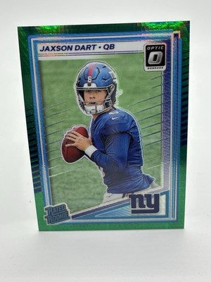 2025 Panini Donruss Optic Green Hyper - Jaxson Dart Rated Rookie