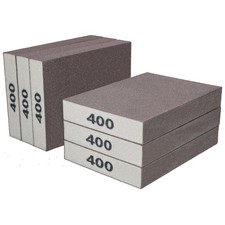 6 Pack 400 Grit Hand Sanding Block, Washable and Reusable Sponge...