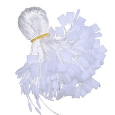 1000Pcs 7 Inch White Hang Tag String Snap Lock Pin Loop Fastener Hook Ties
