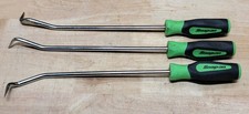 Lot Of 3 Snap-on Long Pics Sga1710b Sga1711b Sga1712b Green Handle Hand Tools