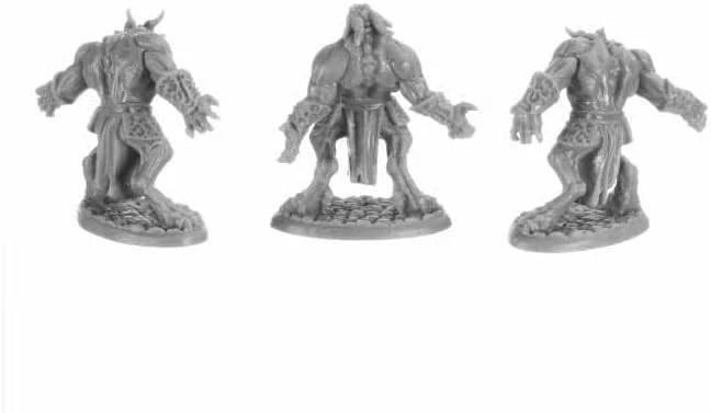 Juego en caja de demonios de sangre miniatura 25 mm escala heroica figura huesos segador negro min Foto 2 de 4