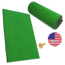 Artificial Turf Golf Practice Mat Mini Training Pad Tee Home Skill Improvement