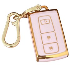 AIOEUOIA for Toyota Key Fob Cover Protector Case Replacement Small, Pink