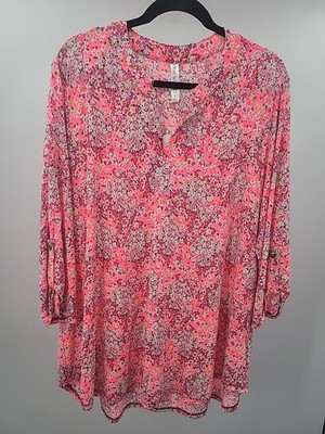 New Dear Scarlett Lizzy Top Sz 2X Confy Bloomcore Colorful Artsy 