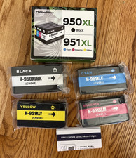 950XL 951XL Ink Cartridge 4-Pack Compatible for HP 8600 8610 8620 8100