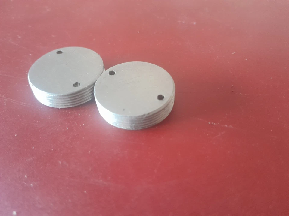 RARE Caches-Poussière SHIMANO ( M 23/en ACIER INOXYDABLE) NOS - Photo 2/4
