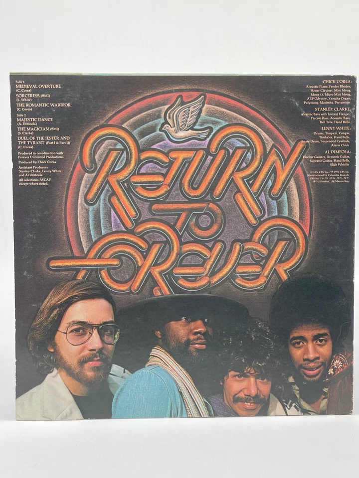 RETURN TO FOREVER ROMANTIC WARRIOR 12" LP EX VINYL RECORD COLUMBIA 1976 - Imagem 2 de 4