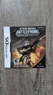 Star Wars Battlefront Elite Squadron Nintendo DS Instruction Manual Only