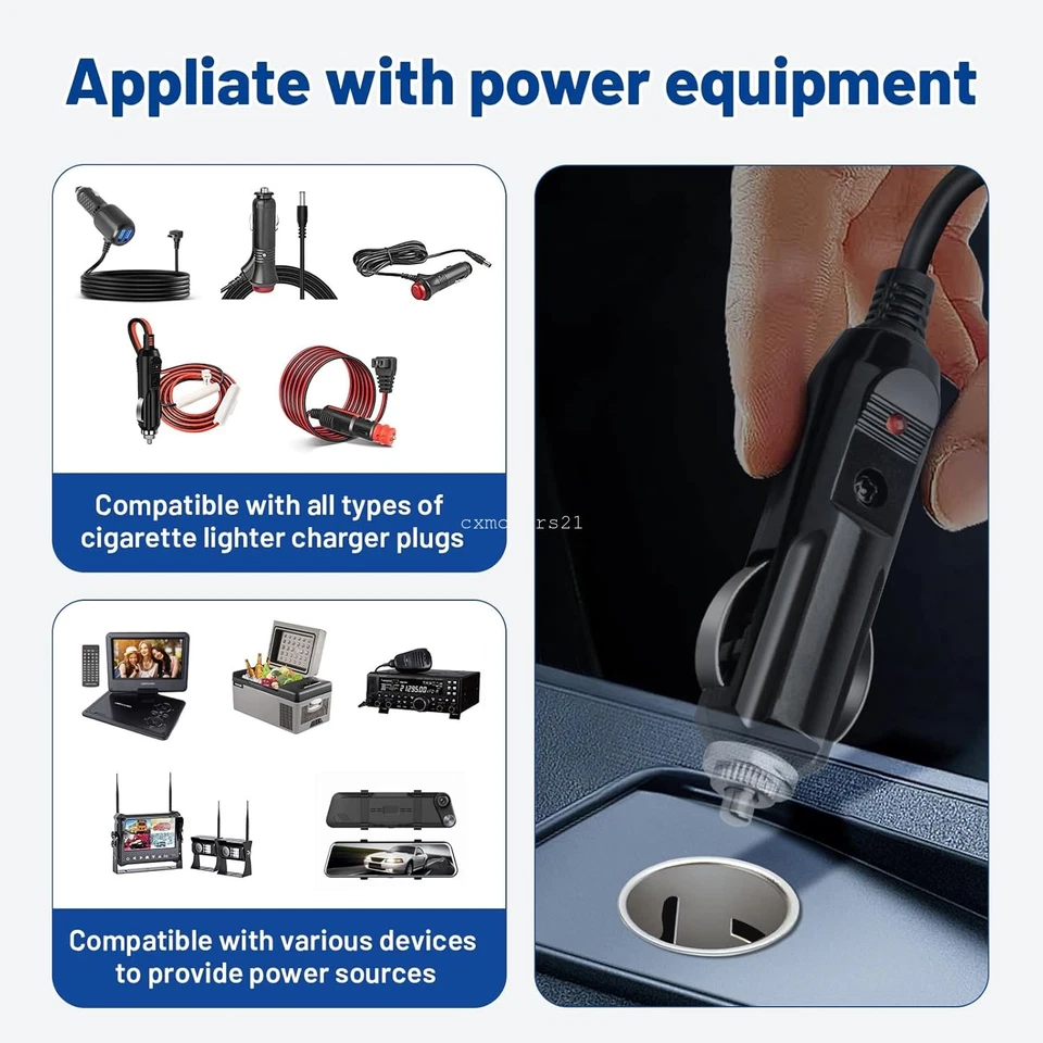 Cigarette Lighter Socket w/ Removal Tool Set For Buick Enclave 08-20 25776667 - Image 3 of 4