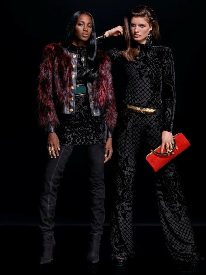 BALMAIN x H&M Leather + Fur Jacket thumbnail 3