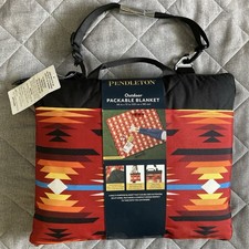 Pendleton Outdoor Packable Red Aztec Blanket 60  x 72  Picnic Camping Beach