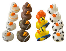Rubber Duckie Sports lot of 15 Party Favors Baby Shower Bath Toys Duck Jeep Gift