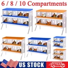 6/8/10 Holes Chicken Nesting Box Hen Coop Roll Away Nesting Box for Laying Egg