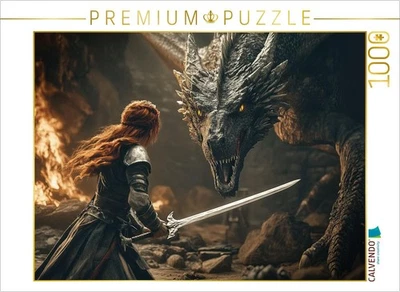 CALVENDO Puzzle Unter dem Schatten des Drachen | 1000 Teile Lege-Größe 64x48cm F