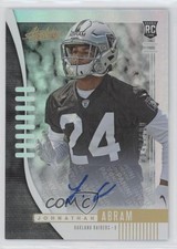 2019 Panini Absolute Rookie Spectrum Signatures 40/100 Johnathan Abram Auto 3c2