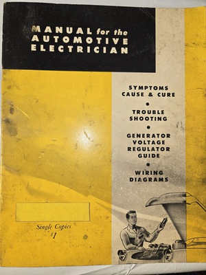 #ad #ad 1958 NAPA Echlin Manual for the Automotive Electrician Tune Up Specifications $9.99