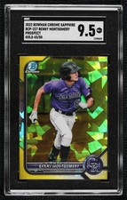 2022 Bowman Chrome Sapphire Prospects Yellow 43/50 Benny Montgomery SGC 9.5 1j7t