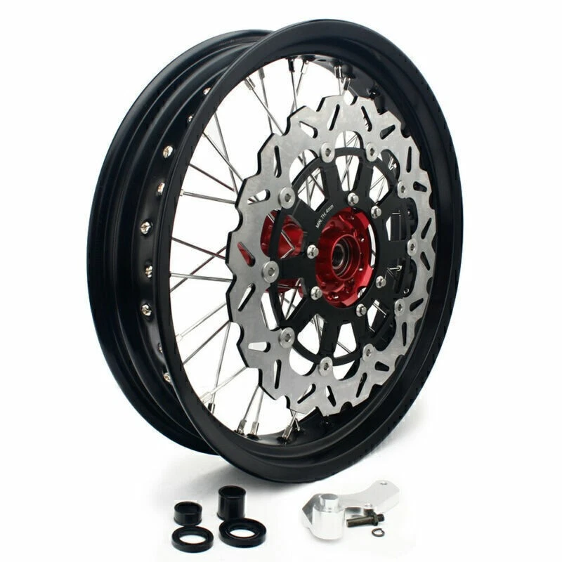 For Honda 17" Supermoto Wheels Discs Sprocket Adapter Kit  CRF250R CRF450R 13-19 - Image 2 of 4