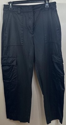 Old Navy Cargo Extra High Rise Satin look Sz 10 Deep pockets