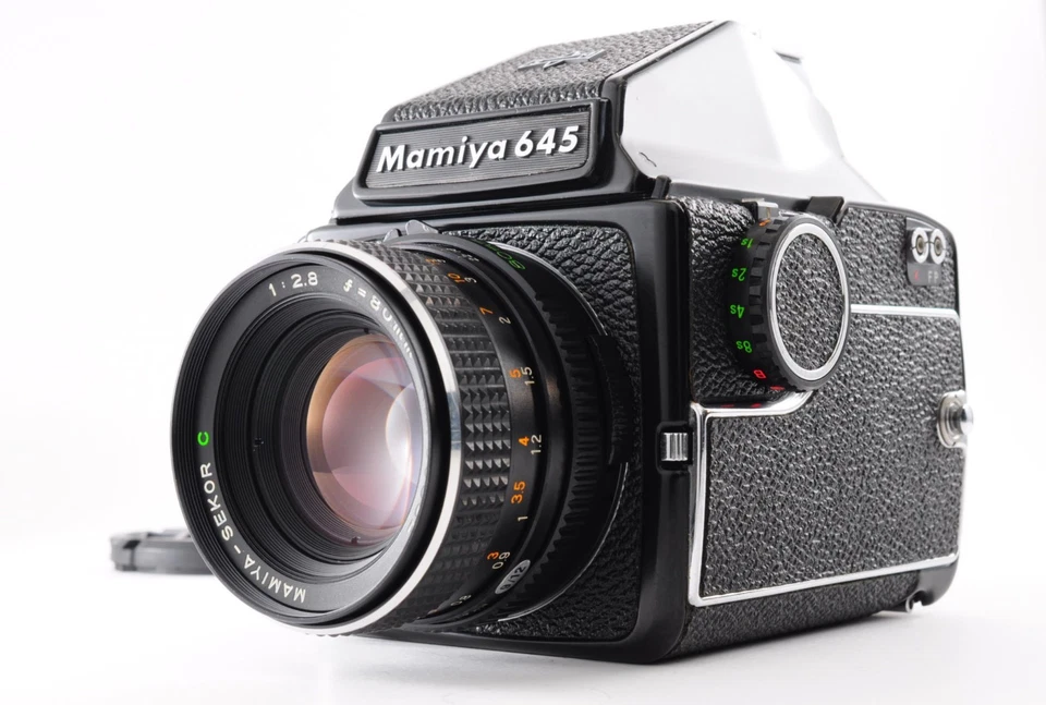 **NEAR MINT** Mamiya M645 Eye Level Finder + Sekor C 80mm f/2.8 + Cap From Japan - Image 2 of 4